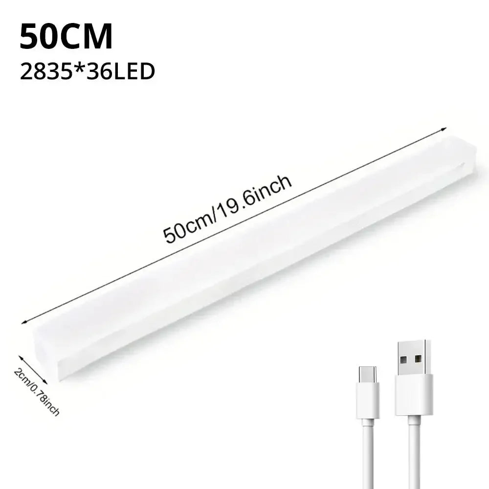 HVIERO 50cm Rechargeable Motion Sensor Light – USB-C? Magnetic LED Cabinet & Closet Light