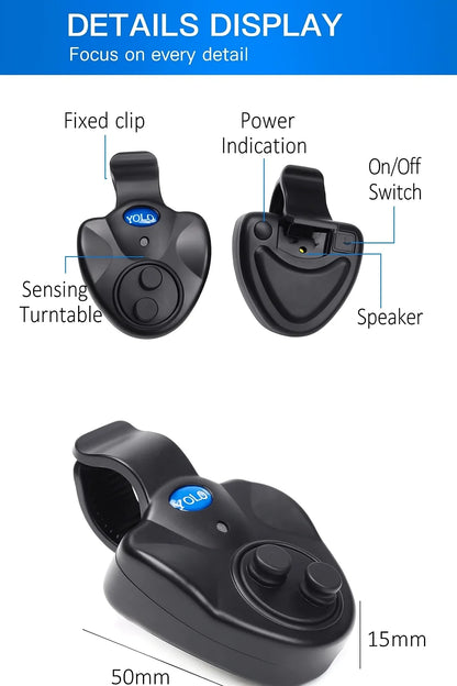 YOLO Electronic Fishing Bite Alarm – Loud Siren with Day & Night Indicator