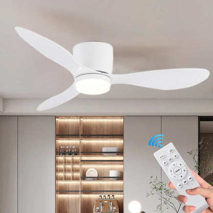 Modern BLDC Ceiling Fan with Light – 6-Speed Reversible Motor, 3CCT Lighting & Remote Control
