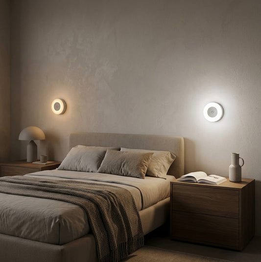 Rechargeable Touch Sensor LED Night Light – 3-Color Dimmable Magnetic Lamp