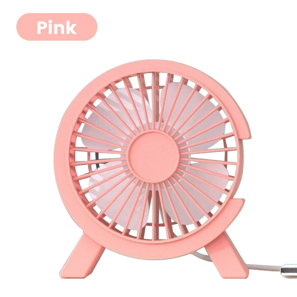 Mini USB Rechargeable Table Fan – Portable Desktop Fan for Home, Office & Dorm