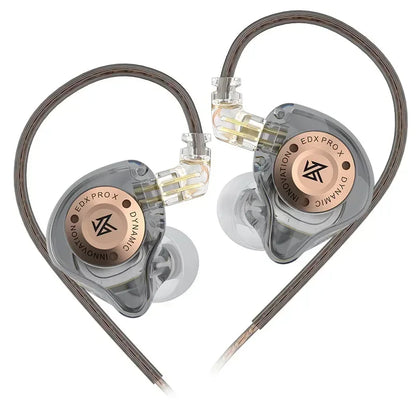 KZ EDX PRO X Wired Earphones – HiFi Dynamic In-Ear Headphones with Microphone & Detachable Cable