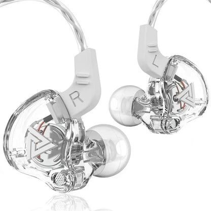 QKZ AK6 Wired Earphones – In-Ear Stereo Headphones with Dynamic Drivers & Microphone