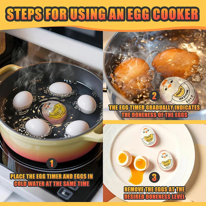 Color-Changing Egg Timer – Visual Indicator for Soft, Medium & Hard-Boiled Eggs