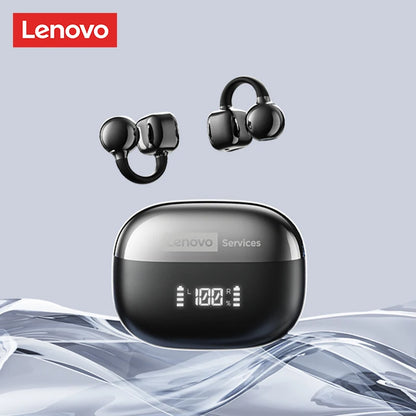 Lenovo RS119 Pro Open-Ear Ear Clip Earbuds – Bluetooth 6.0 Wireless Sports Headphones with Touch Controls