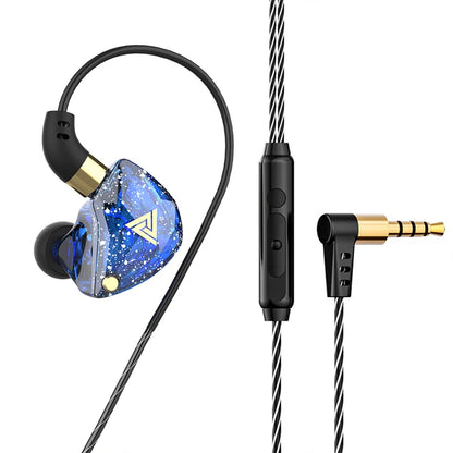 QKZ AK3 FiLe Wired Earphones – In-Ear HiFi Headphones with Microphone