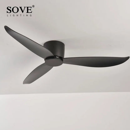 Low-Profile Modern BLDC Ceiling Fan – Remote-Controlled Ventilation Fan for Home