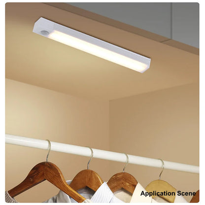 Rechargeable Motion Sensor LED Bar Light – Cordless Magnetic Cabinet & Bedside Light