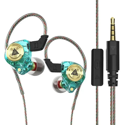 QKZ AK3 FiLe Wired Earphones – HiFi In-Ear Headphones with Microphone
