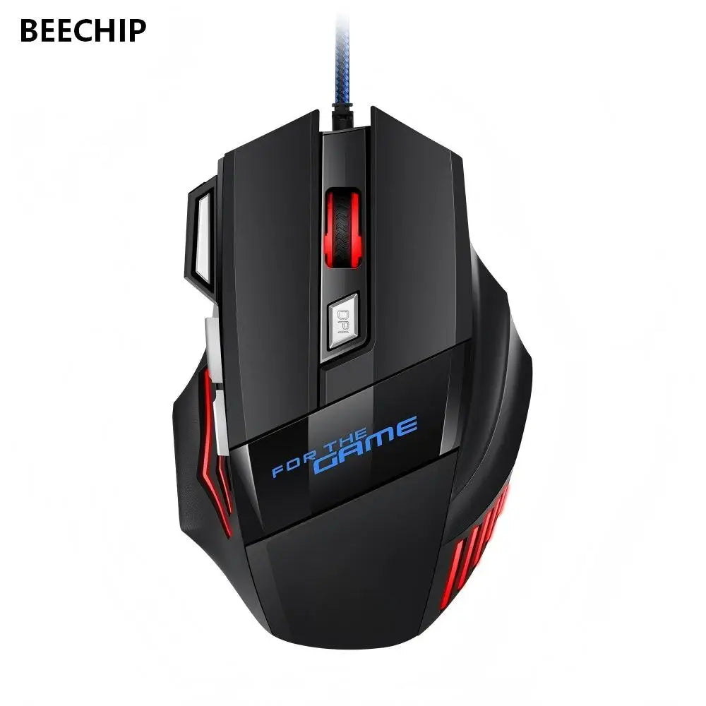 Hyperspeed USB Gaming Mouse – 7D Ergonomic Wired Mouse with RGB Backlighting