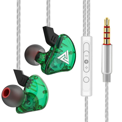 QKZ AK3 FiLe Wired Earphones – In-Ear HiFi Headphones with Microphone