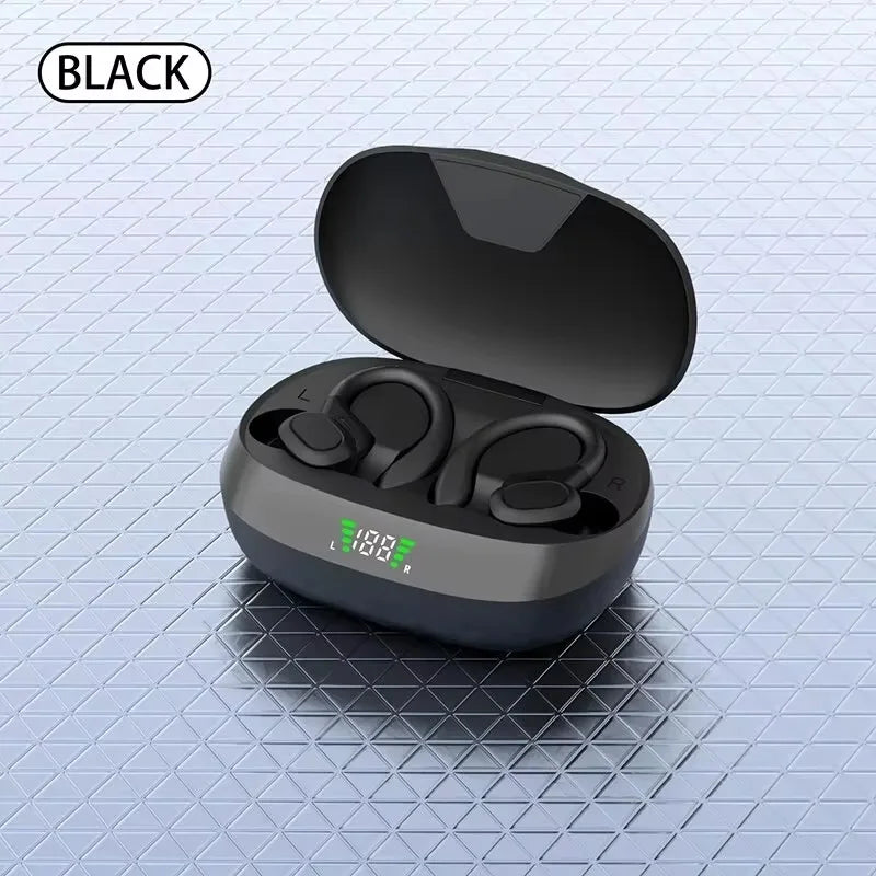 Wireless Bluetooth 5.3 Earbuds – ANC Stereo Earphones with Microphone, LED Display & IPX6 Water Resistance