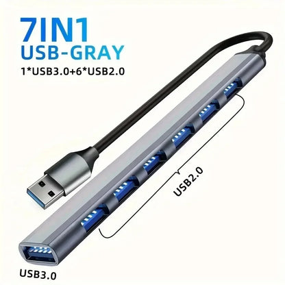 8-in-1 USB-C Hub – 4K HDMI, RJ45 Ethernet, SD/TF Card Reader & USB 3.0