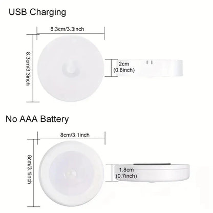 Rechargeable Motion Sensor Night Light – Wireless LED Lamp for Bedroom, Closet & Stairs