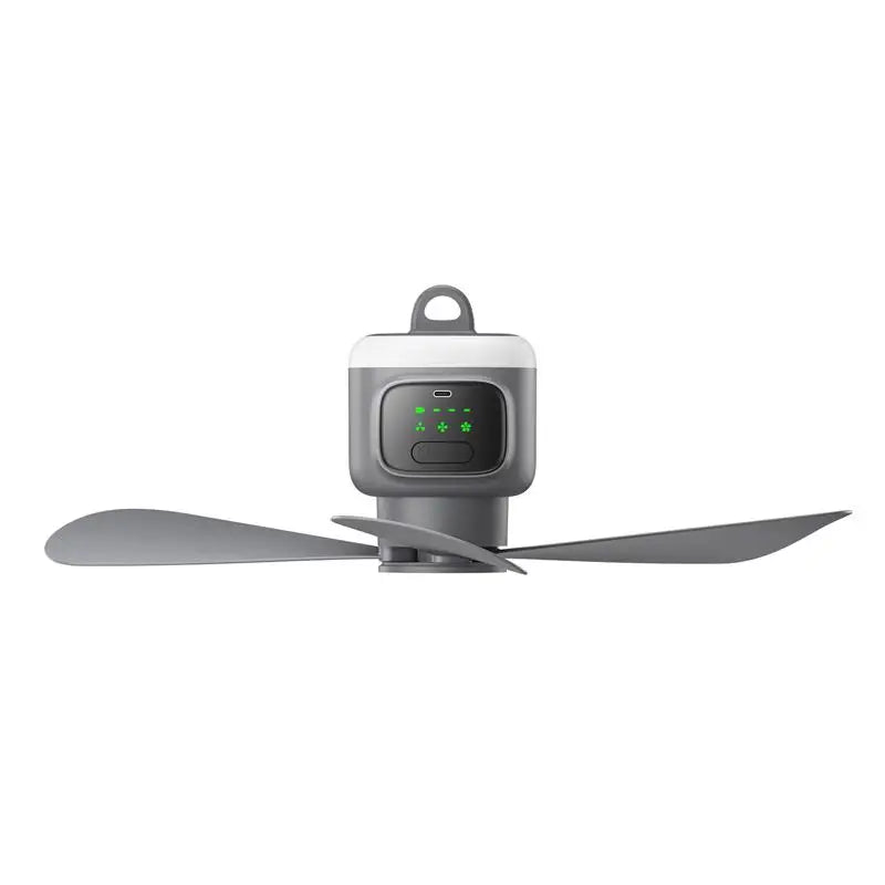 # 12000mAh Portable Ceiling Fan – Rechargeable Outdoor Camping Fan with Remote Control & LED Light
