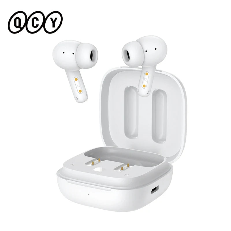 QCY T13 ANC Wireless Earbuds – Bluetooth 5.3 with 4-Mic ENC, Transparency Mode & 30-Hour Battery