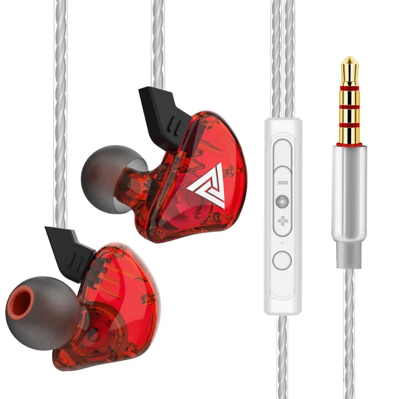 QKZ AK3 FiLe Wired Earphones – HiFi In-Ear Headphones with Microphone