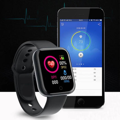 Y68 D20 Smartwatch – Fitness Activity Tracker with Step & Sleep Monitoring, Music Control & Alarm