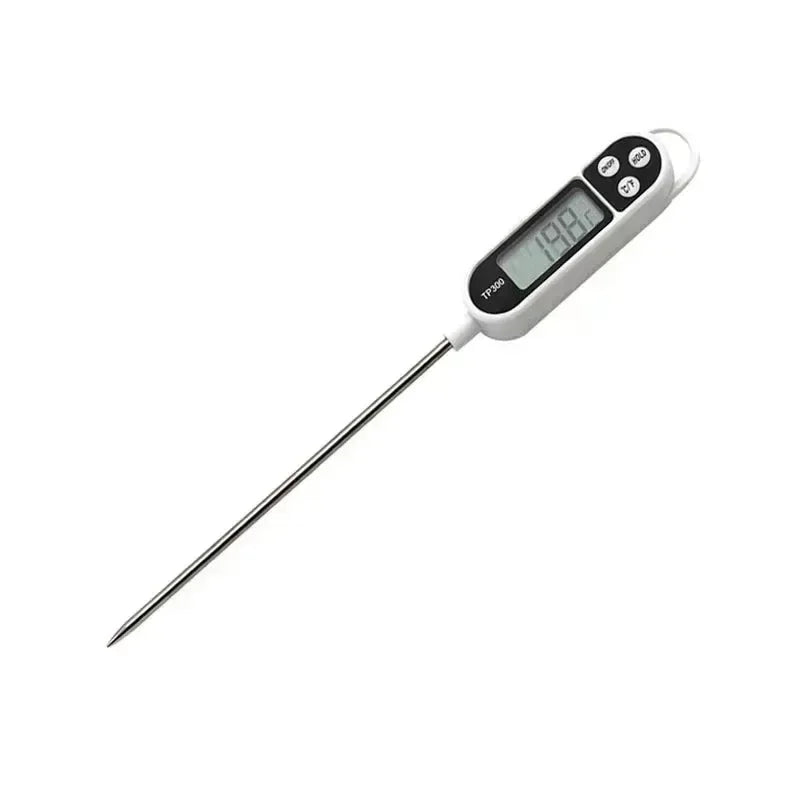 TP300 Digital Food Thermometer – Stainless Steel Probe for Meat, Water, Oil & Baking