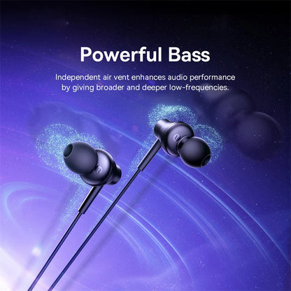 Baseus Encok CZ11/HZ11 Wired Earphones – Type-C In-Ear Headphones with Microphone & Volume Control