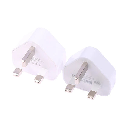 UK 3-Pin USB Wall Charger – Universal Plug Adapter with 1 or 2 USB Ports