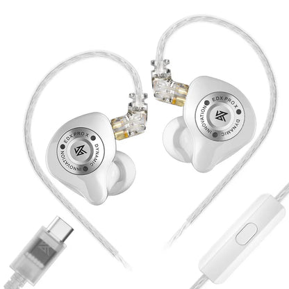 KZ EDX PRO X IEM Earphones – Wired HiFi In-Ear Monitors with 10mm Dynamic Driver & Microphone