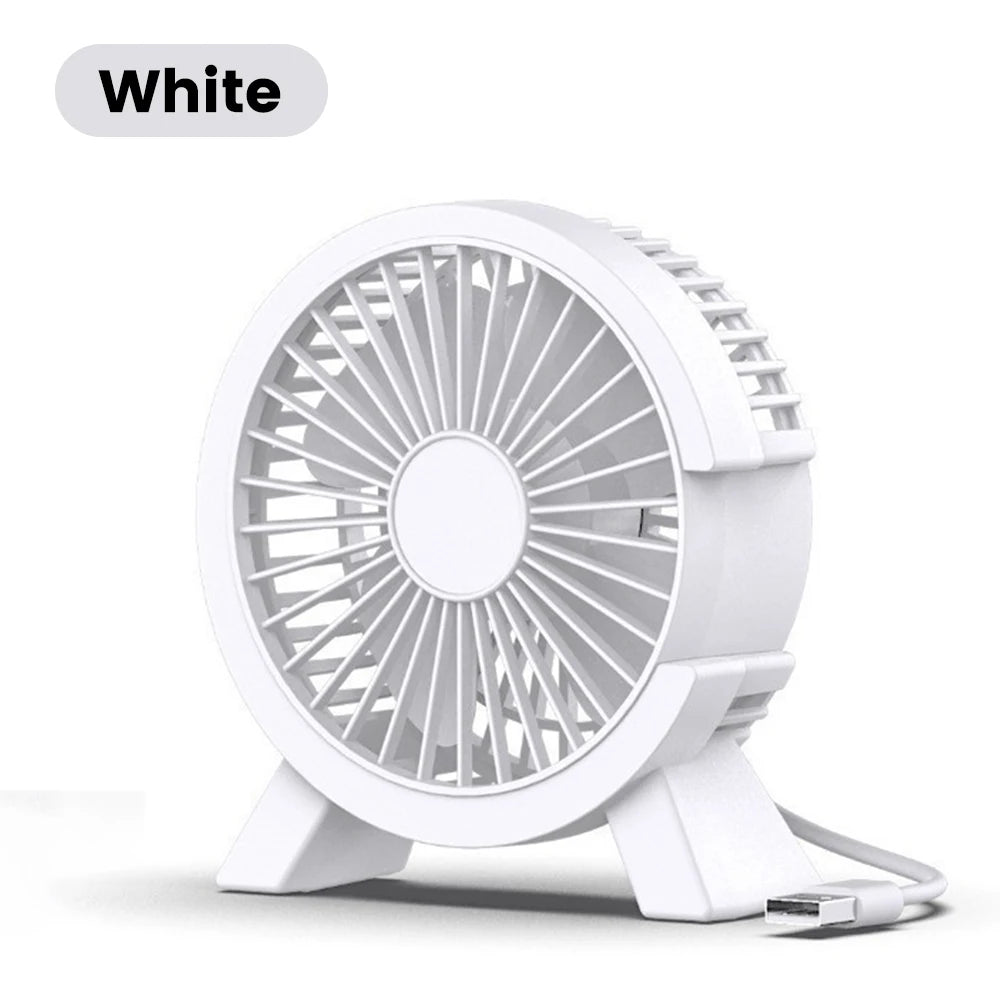 Mini USB Rechargeable Table Fan – Portable Desktop Fan for Home, Office & Dorm