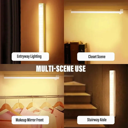 Pzsunly Rechargeable Motion Sensor Light – Type-C LED Cabinet & Wardrobe Light