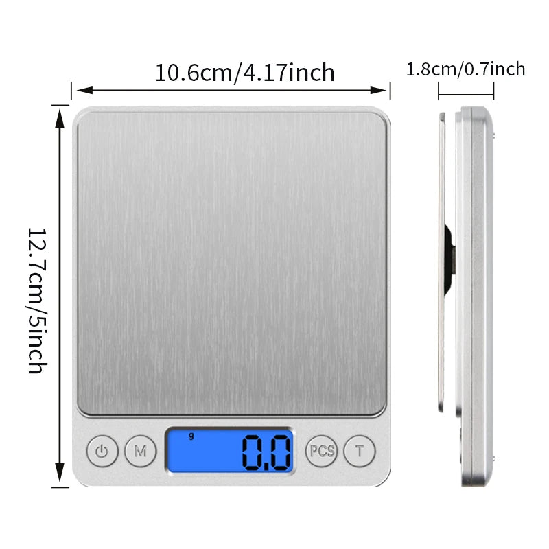 WanHenDa I2000 Digital Pocket Scale – 3kg Capacity with 0.1g/0.01g Precision
