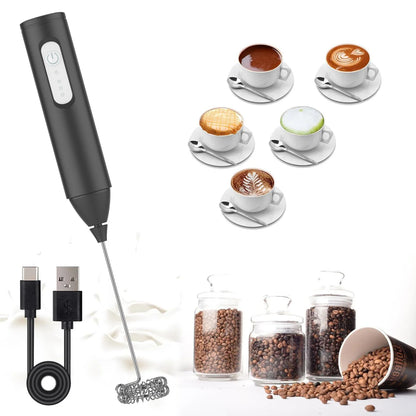 JIZHOU MF101 Mini Milk Frother – 3-Speed Rechargeable Electric Whisk with 11,000 RPM Motor