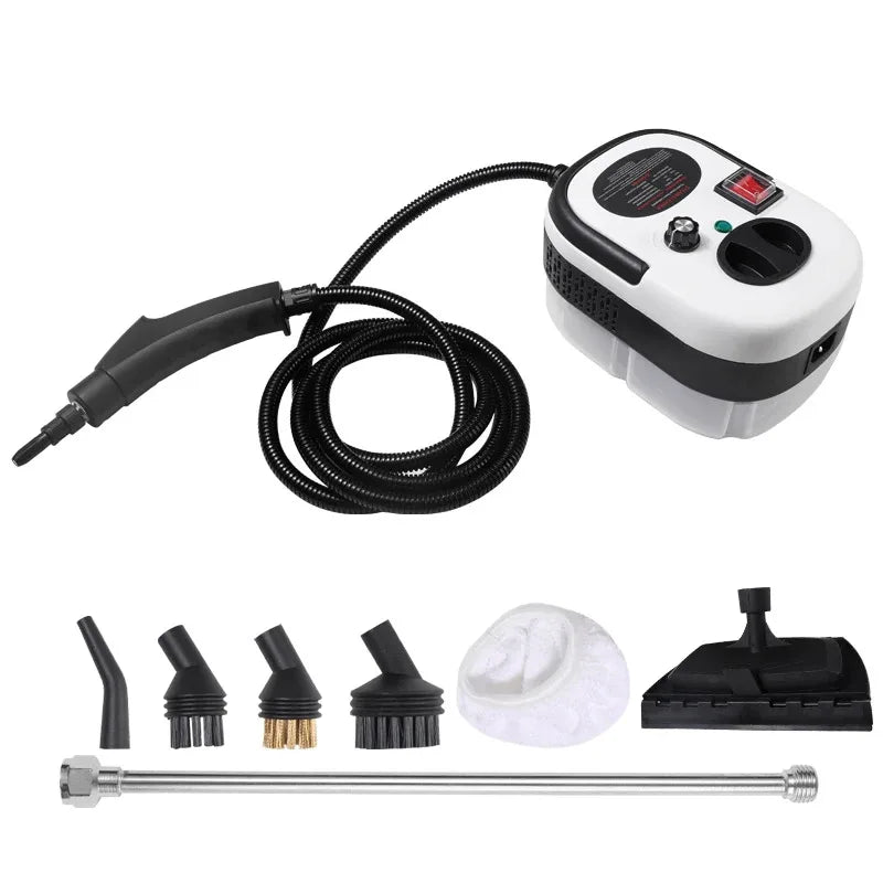 Portable Handheld Steam Cleaner High Temperature Pressurized Steam Cleaning Machine With Brush Heads For Kitchen Car