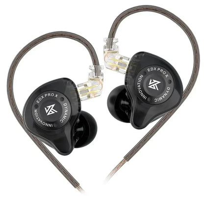 KZ EDX PRO X Wired Earphones – HiFi Dynamic In-Ear Headphones with Microphone & Detachable Cable