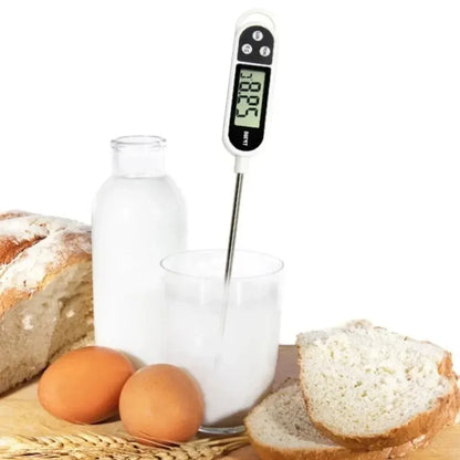 TP300 Digital Food Thermometer – Stainless Steel Probe for Meat, Water, Oil & Baking