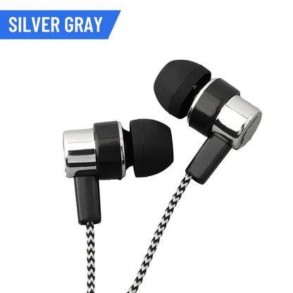 3.5mm Wired In-Ear Earbuds – Stereo Bass Headphones with Noise-Reducing Design