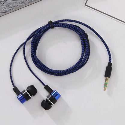 3.5mm Wired In-Ear Earbuds – Stereo Bass Earphones with Microphone & Noise Cancellation