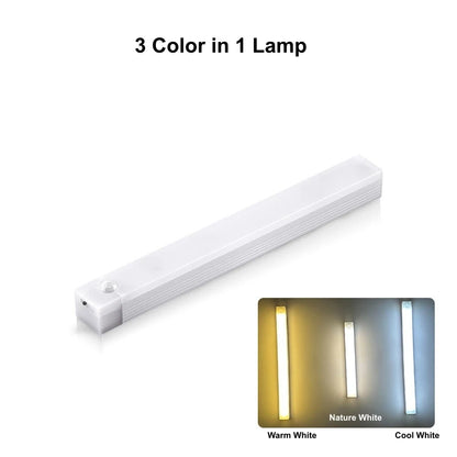 Rechargeable Motion Sensor LED Bar Light – Cordless Magnetic Cabinet & Bedside Light
