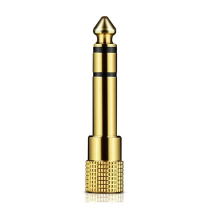6.35mm Male to 3.5mm Female Audio Adapter – Gold-Plated AUX Headphone Connector