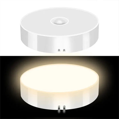 PIR Motion Sensor LED Night Light – USB Rechargeable Wireless Cabinet & Closet Lamp