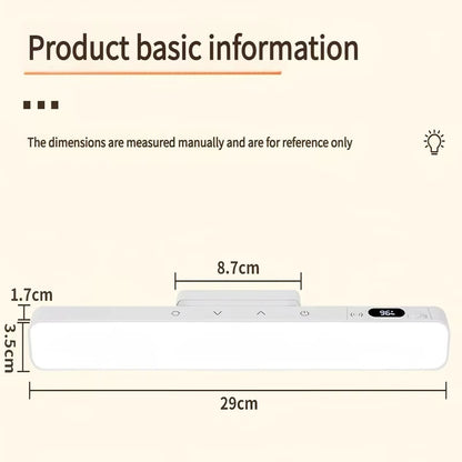 Magnetic USB Rechargeable LED Table Lamp – 5-Color Dimmable Reading & Night Light