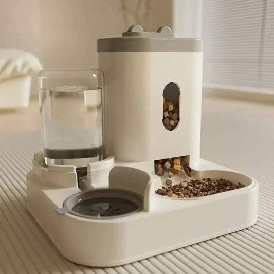 Automatic Pet Feeder & Water Fountain – Large-Capacity Food Storage Dispenser for Cats & Dogs