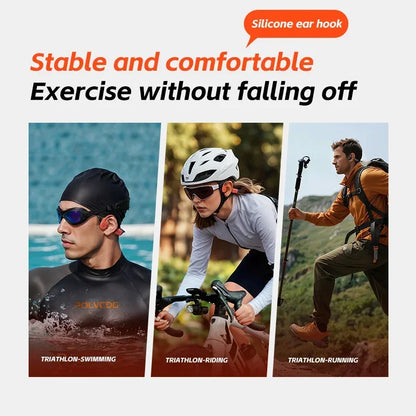 POLVCDG X16 Bone Conduction Swimming Headphones – IPX8 Waterproof Bluetooth 5.4 with 32GB Storage