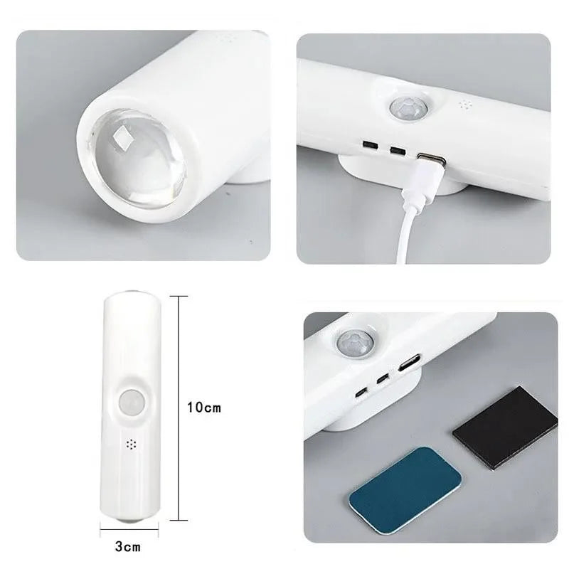RGB Gradient Motion Sensor Night Light – Rechargeable Magnetic Wall Lamp