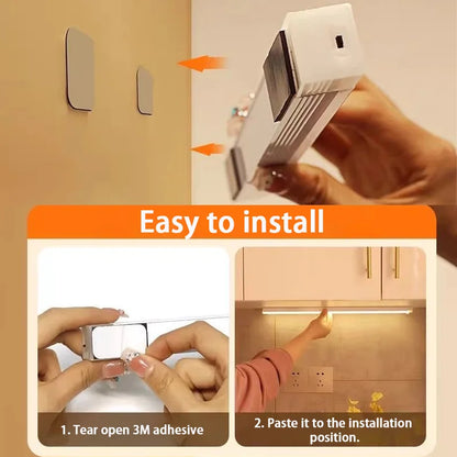 Pzsunly Rechargeable Motion Sensor Light – Type-C LED Cabinet & Wardrobe Light