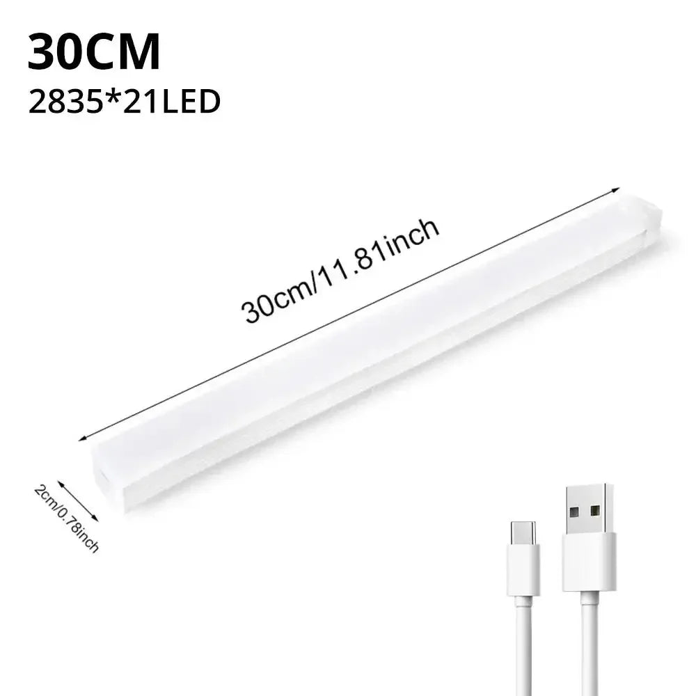HVIERO 50cm Rechargeable Motion Sensor Light – USB-C? Magnetic LED Cabinet & Closet Light