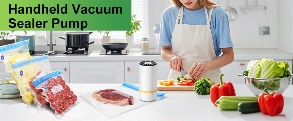 Mini Rechargeable Electric Air Pump – Automatic Vacuum Sealer for Food & Storage Bags