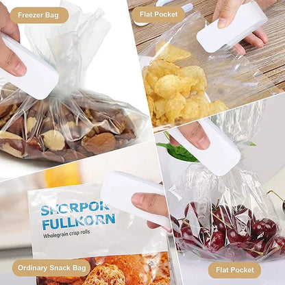 Mini Hea Bag Seal Machine Package Sealer Bags Thermal Plastic Food Bag