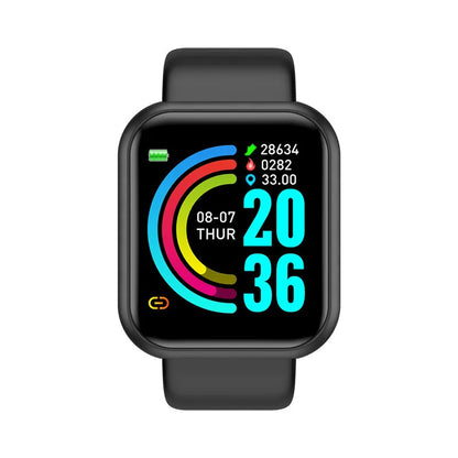 Y68 D20 Smartwatch – Fitness Activity Tracker with Step & Sleep Monitoring, Music Control & Alarm