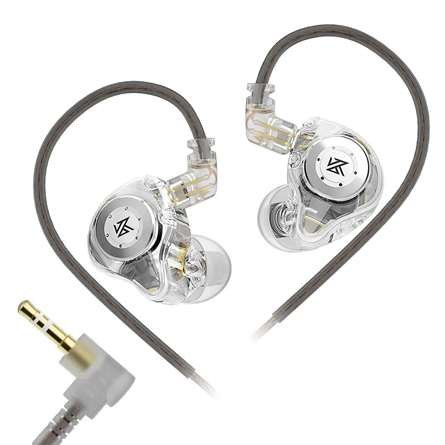 KZ EDX Pro Wired Earphones – In-Ear Monitor Headphones with Dynamic Driver & Microphone