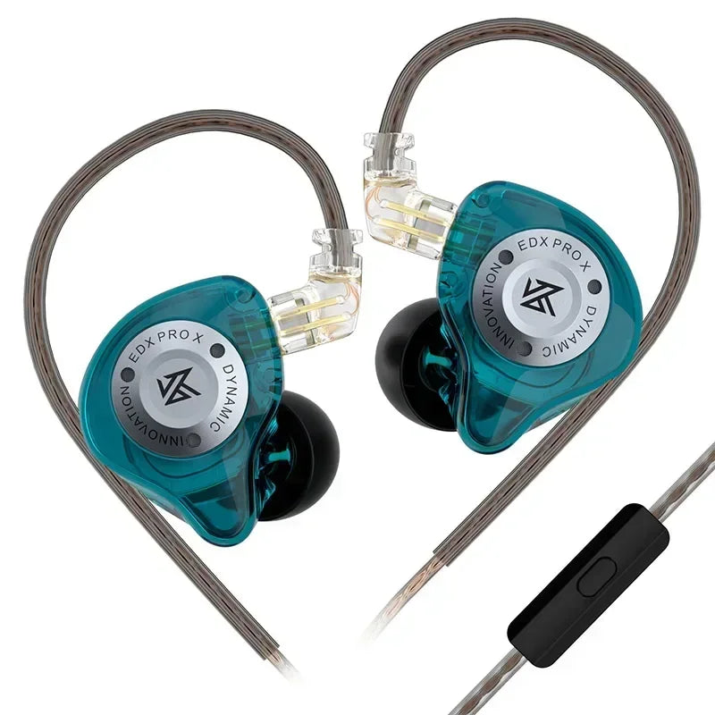 KZ EDX PRO X Wired Earphones – HiFi Dynamic In-Ear Headphones with Microphone & Detachable Cable