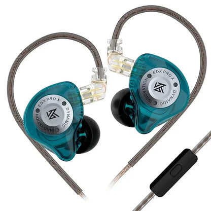 KZ EDX PRO X Wired Earphones – HiFi Dynamic In-Ear Headphones with Microphone & Detachable Cable